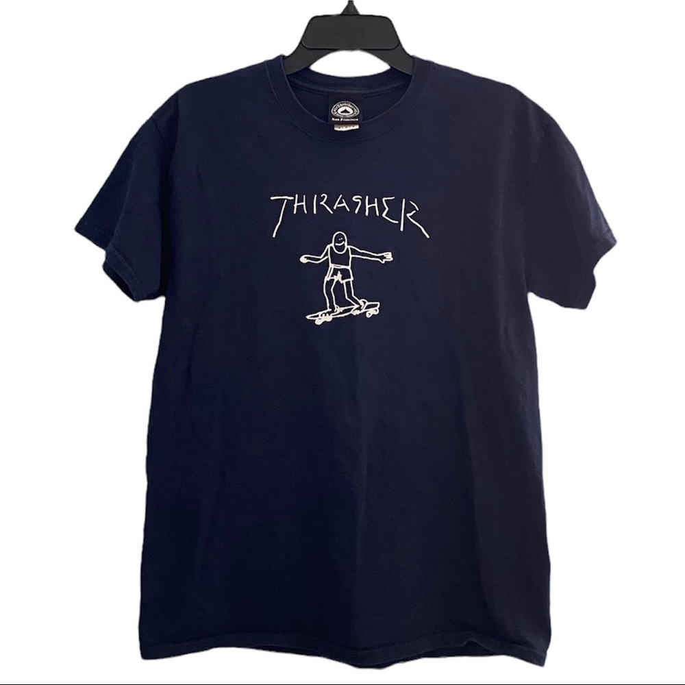 Navy Thrasher Gonz T-Shirt
